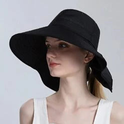 Chapeau Parasol à Grande Visière Pour Femme -Chapeau Chic Soldes 28926 9n3nlp