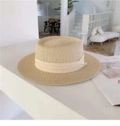 Chapeau Canotier De Soleil En Paille 14 Chapeau Canotier De Soleil En Paille -Chapeau Chic Soldes 29015 cemzlw