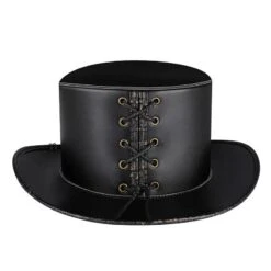 Chapeau De Magicien Noir En Cuir Synthétique 9 Chapeau De Magicien Noir En Cuir Synthétique -Chapeau Chic Soldes 29796 1bf550