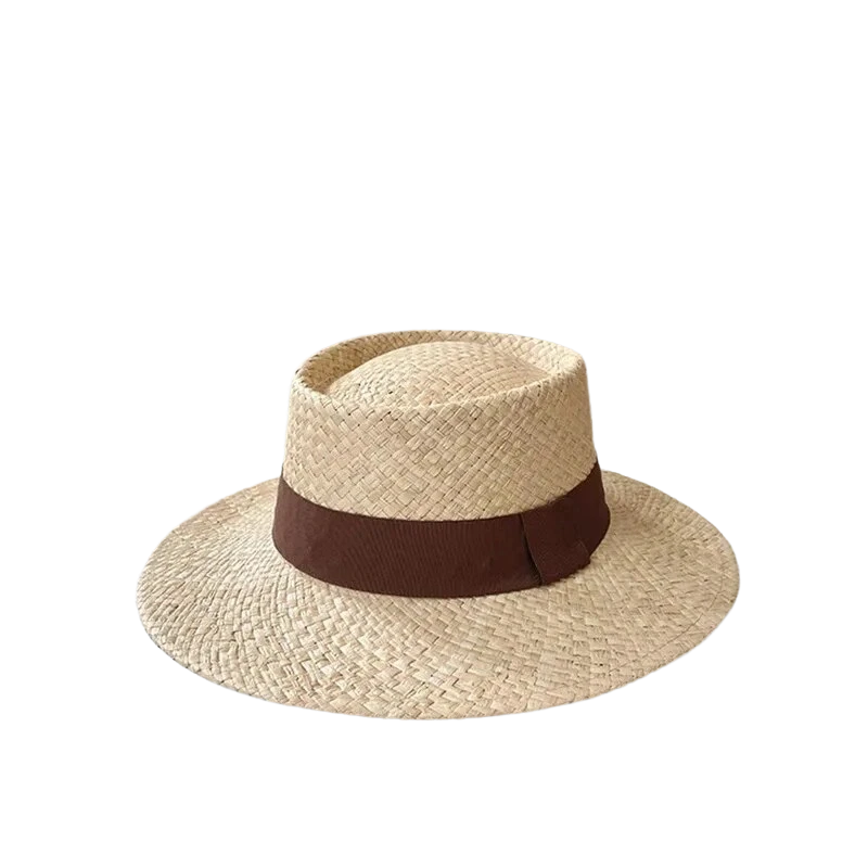 Chapeau Canotier En Raphia Avec Ruban 3 Chapeau Canotier En Raphia Avec Ruban