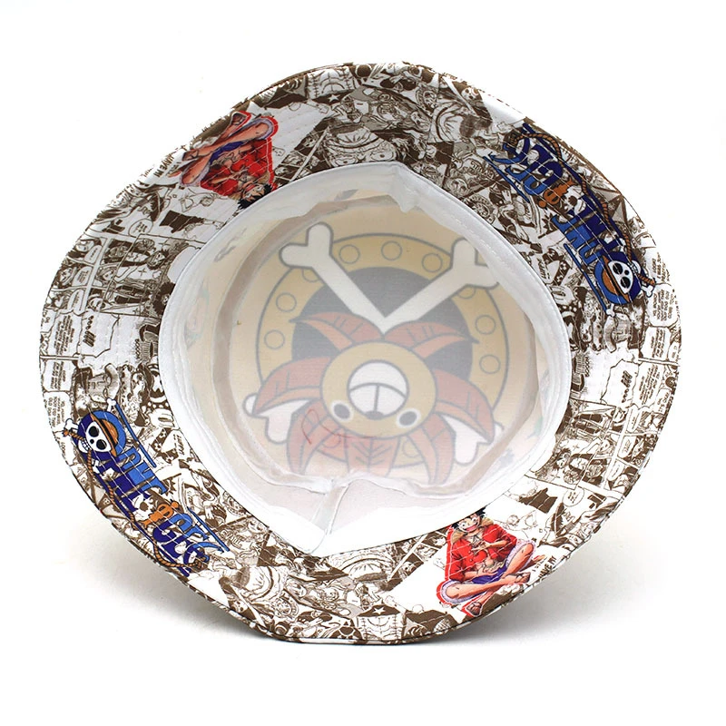 Bob à Imprimé Luffy Beige 6 Bob à Imprimé Luffy Beige – Image 4