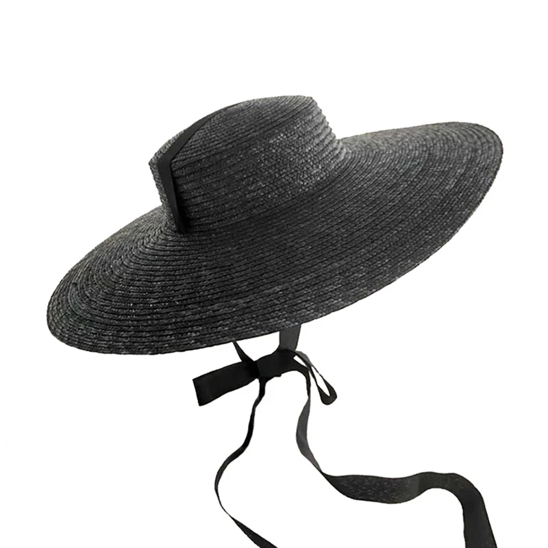 Chapeau Capeline Noir En Paille 3 Chapeau Capeline Noir En Paille