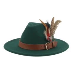 Chapeau Fedora à Plumes 17 Chapeau Fedora à Plumes -Chapeau Chic Soldes 3242 7xp8lr