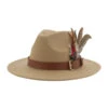 Chapeau Fedora à Plumes 2 Chapeau Fedora à Plumes -Chapeau Chic Soldes 3242 belrac