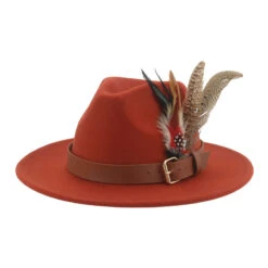 Chapeau Fedora à Plumes 16 Chapeau Fedora à Plumes -Chapeau Chic Soldes 3242 k2d0kn