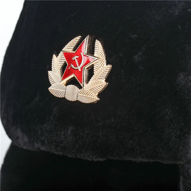 Chapeau Russe Avec Ailerons D’oreilles Type Ushanka 7 Chapeau Russe Avec Ailerons D’oreilles Type Ushanka – Image 5