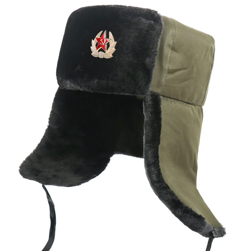 Chapeau Russe Avec Ailerons D’oreilles Type Ushanka 4 Chapeau Russe Avec Ailerons D’oreilles Type Ushanka – Image 2