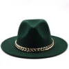 Chapeau Fedora à Chaîne 2 Chapeau Fedora à Chaîne -Chapeau Chic Soldes 3901 mxas4j