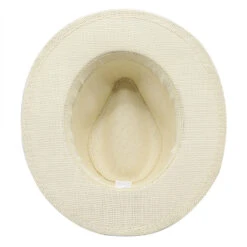 Chapeau Panama En Paille Avec Ruban En Tissu -Chapeau Chic Soldes 4116 aa9c76