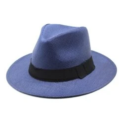 Chapeau Panama En Paille Avec Ruban En Tissu -Chapeau Chic Soldes 4116 hcdhx6