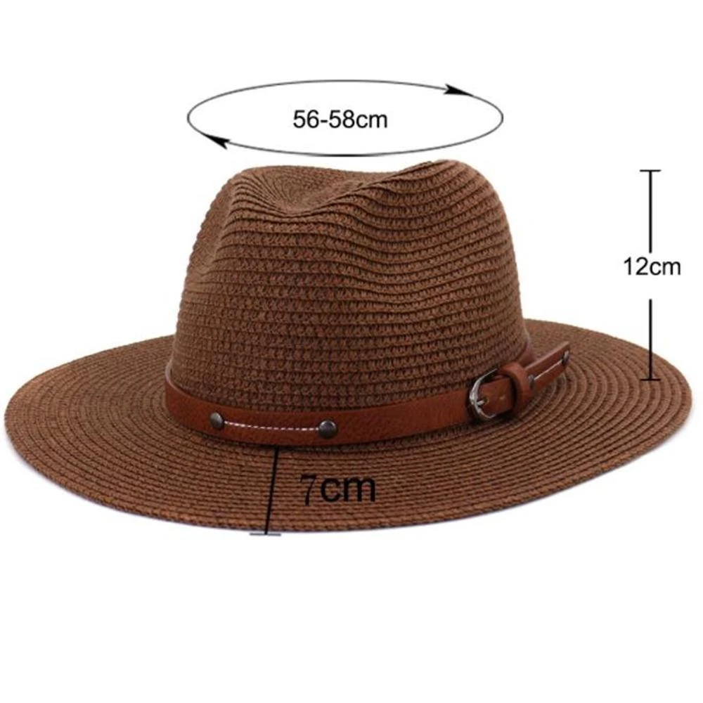 Chapeau Panama Ceinture En Similicuir 4 Chapeau Panama Ceinture En Similicuir – Image 2