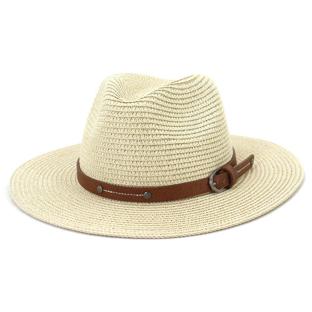 Chapeau Panama Ceinture En Similicuir 6 Chapeau Panama Ceinture En Similicuir – Image 4