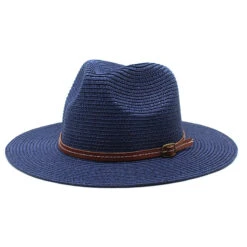 Chapeau Panama Unisexe Avec Ceinture En Similicuir 15 Chapeau Panama Unisexe Avec Ceinture En Similicuir -Chapeau Chic Soldes 4160 3fhpis