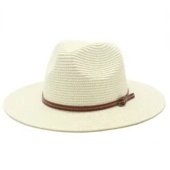 Chapeau Panama Unisexe Avec Ceinture En Similicuir 18 Chapeau Panama Unisexe Avec Ceinture En Similicuir -Chapeau Chic Soldes 4160 a6rnqh