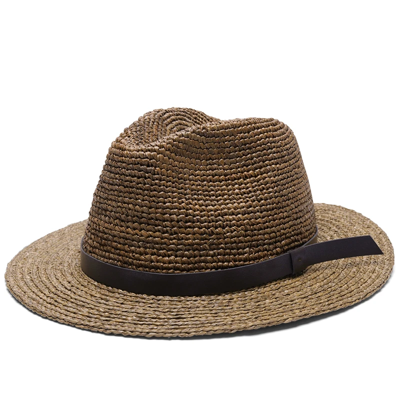 Chapeau De Paille Panama Et Lanière En Cuir 6 Chapeau De Paille Panama Et Lanière En Cuir – Image 4