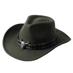 Chapeau De Cowboy Avec Tête De Taureau -Chapeau Chic Soldes 4794 guxabg