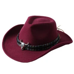 Chapeau De Cowboy Avec Tête De Taureau -Chapeau Chic Soldes 4794 mx6msg