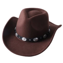 Chapeau De Cowboy En Feutre Avec Galon 14 Chapeau De Cowboy En Feutre Avec Galon -Chapeau Chic Soldes 4794 ufftb4