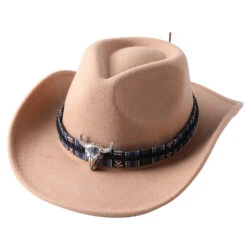 Chapeau De Cowboy Avec Tête De Taureau -Chapeau Chic Soldes 4794 xzihf0