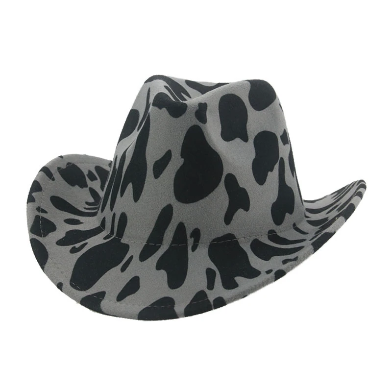 Chapeau De Cowboy Avec Motif De Vache 7 Chapeau De Cowboy Avec Motif De Vache – Image 5