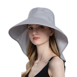 Chapeau Parasol à Grande Visière Pour Femme