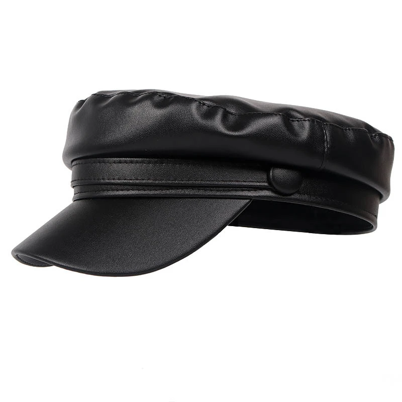 Chapeau Marin Style Casquette Similicuir 5 Chapeau Marin Style Casquette Similicuir – Image 3