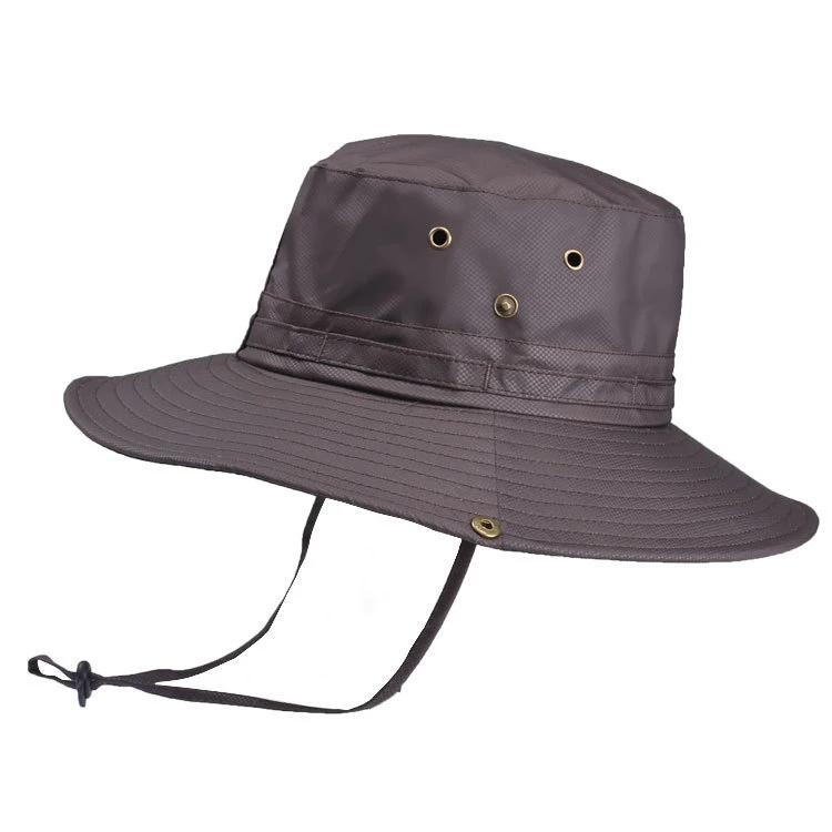 Chapeau Aventurier Imperméable Gris Avec Cordon De Serrage 3 Chapeau Aventurier Imperméable Gris Avec Cordon De Serrage