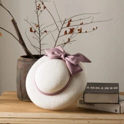 Chapeau De Mariage Entouré D’un Ruban Avec Nœud 7 Chapeau De Mariage Entouré D’un Ruban Avec Nœud -Chapeau Chic Soldes 5 50