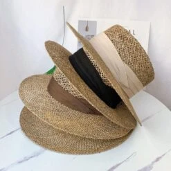 Chapeau Canotier En Jonc De Mer 17 Chapeau Canotier En Jonc De Mer -Chapeau Chic Soldes 5019 f61ac4
