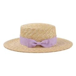 Chapeau Canotier Avec Un Nœud Papillon -Chapeau Chic Soldes 5047 yoifdo