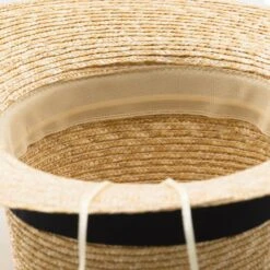 Chapeau Canotier Avec Bande De Tissu Noire 12 Chapeau Canotier Avec Bande De Tissu Noire -Chapeau Chic Soldes 5116 5111bf
