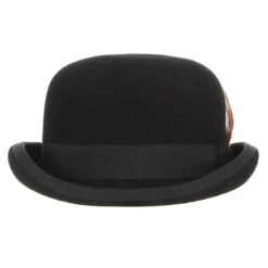 Chapeau Melon Noir Avec Plume 9 Chapeau Melon Noir Avec Plume -Chapeau Chic Soldes 5439 cnvj7u