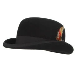 Chapeau Melon Noir Avec Plume 8 Chapeau Melon Noir Avec Plume -Chapeau Chic Soldes 5439 lf8rrv