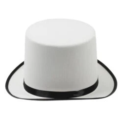 Chapeau Haut-de-forme Blanc 11 Chapeau Haut-de-forme Blanc -Chapeau Chic Soldes 590 tegtzq
