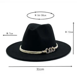 Chapeau Fedora Avec Bijou 17 Chapeau Fedora Avec Bijou -Chapeau Chic Soldes 6 4 1