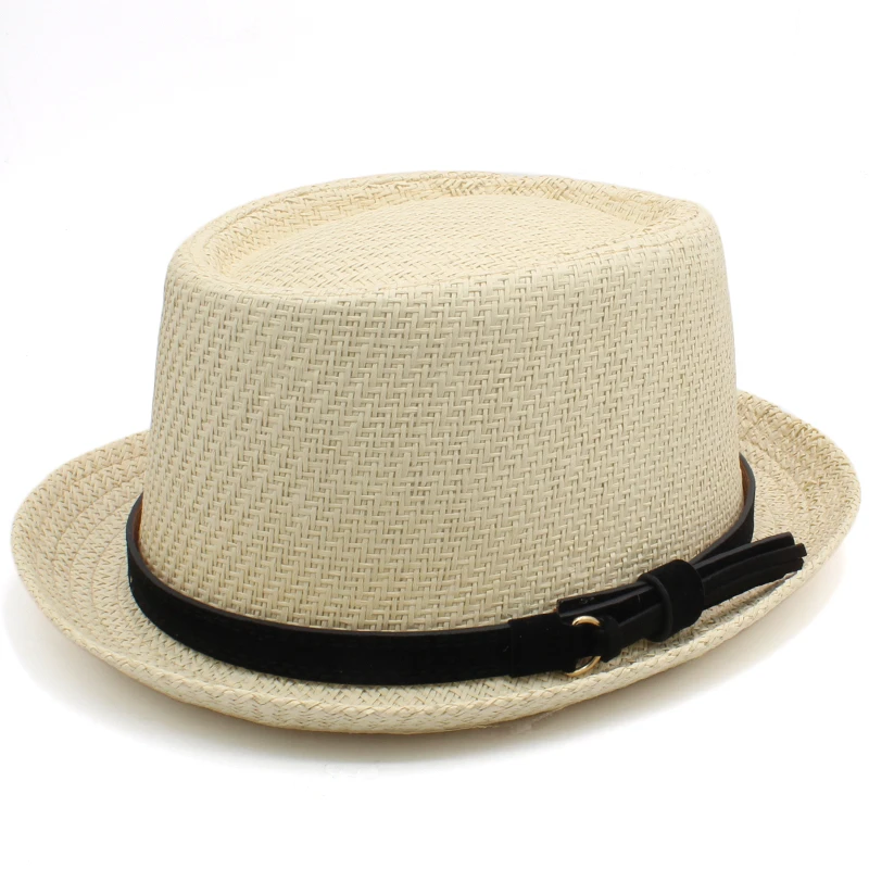 Chapeau Pork Pie En Paille Avec Ceinture 6 Chapeau Pork Pie En Paille Avec Ceinture – Image 4