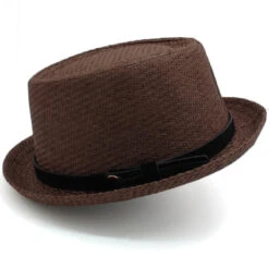 Chapeau Pork Pie En Paille Avec Ceinture 17 Chapeau Pork Pie En Paille Avec Ceinture -Chapeau Chic Soldes 6270 fzwhqz