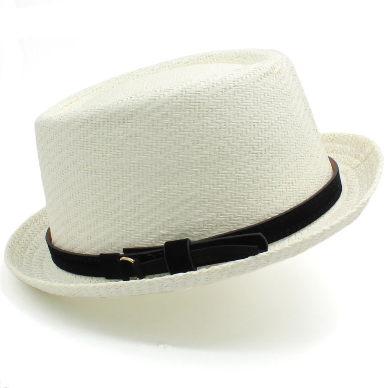 Chapeau Pork Pie En Paille Avec Ceinture 11 Chapeau Pork Pie En Paille Avec Ceinture – Image 9
