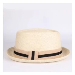 Chapeau Pork Pie En Paille Avec Ruban 19 Chapeau Pork Pie En Paille Avec Ruban -Chapeau Chic Soldes 6290 68vmwc