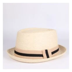 Chapeau Pork Pie En Paille Avec Ruban 18 Chapeau Pork Pie En Paille Avec Ruban -Chapeau Chic Soldes 6290 c8m2gw
