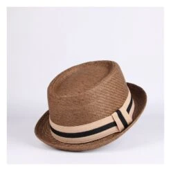 Chapeau Pork Pie En Paille Avec Ruban 24 Chapeau Pork Pie En Paille Avec Ruban -Chapeau Chic Soldes 6290 ok5vgi