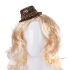 Chapeau Steampunk Marron à Pinces -Chapeau Chic Soldes 631 4qswtf