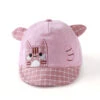 Chapeau Type Casquette En Coton Doux Pour Bébé, Avec Motif De Chat 2 Chapeau Type Casquette En Coton Doux Pour Bébé, Avec Motif De Chat -Chapeau Chic Soldes 7 6