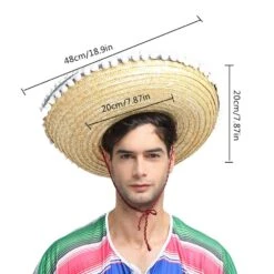 Chapeau De Paille Mexicain -Chapeau Chic Soldes 7109 nktcef