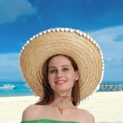 Chapeau De Paille Mexicain -Chapeau Chic Soldes 7109 wc5sln