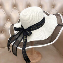 Chapeau Breton En Paille Et Tulle -Chapeau Chic Soldes 7163 qfa818