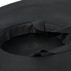 Chapeau Breton En Feutre Noir Au Sommet Arrondi -Chapeau Chic Soldes 7213 poz3jc