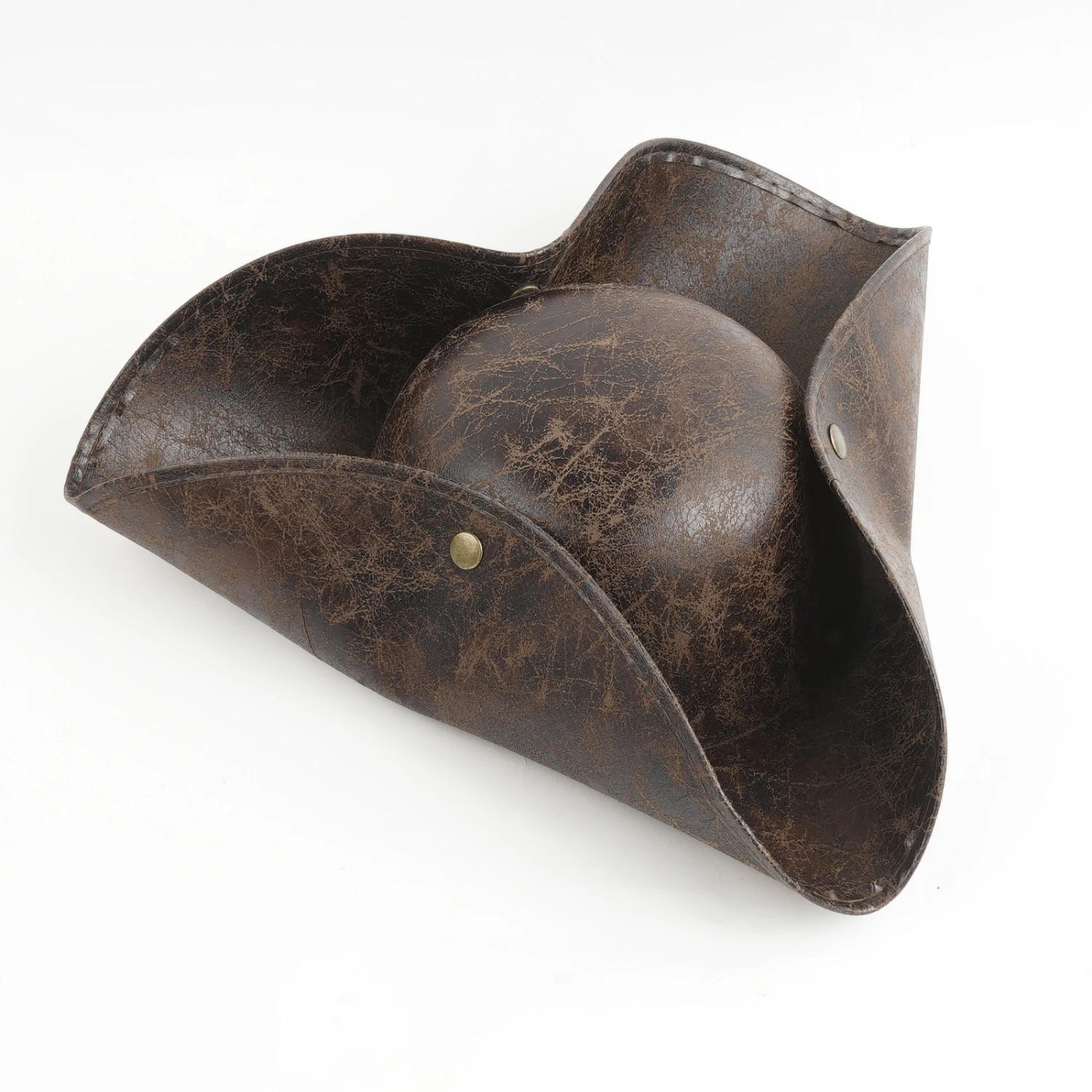 Chapeau Tricorne De Pirate Marron Clair 3 Chapeau Tricorne De Pirate Marron Clair