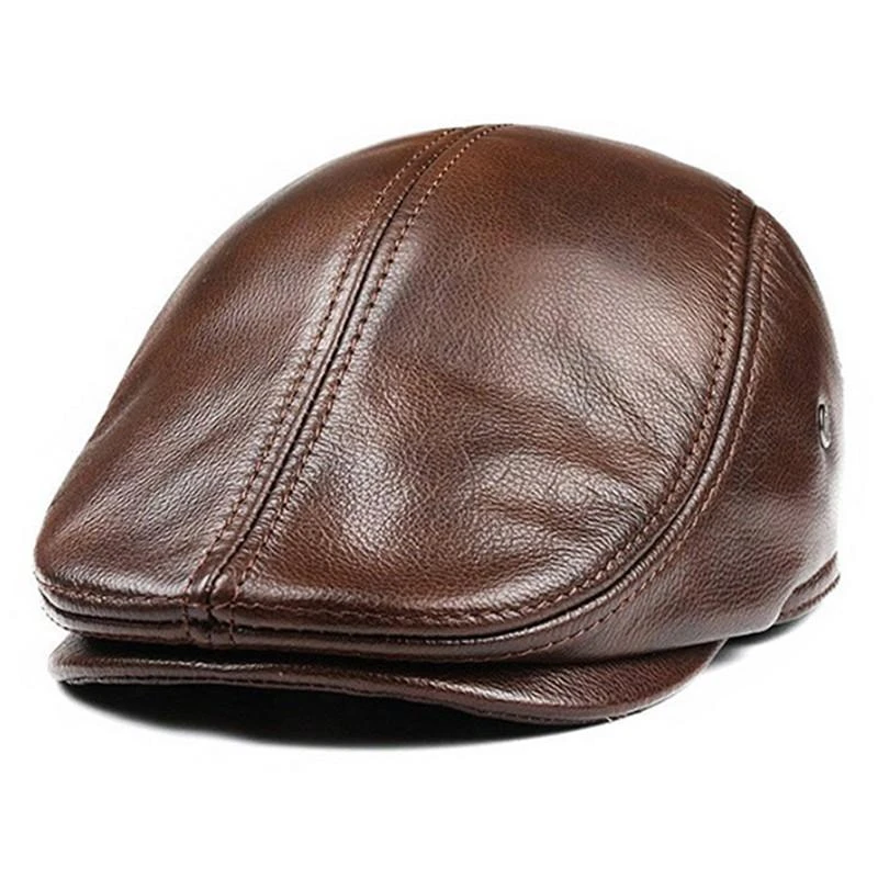 Béret D’hiver En Cuir Pour Homme 3 Béret D’hiver En Cuir Pour Homme