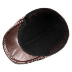 Béret D’hiver En Cuir Pour Homme 11 Béret D’hiver En Cuir Pour Homme -Chapeau Chic Soldes 7785 ce7d6f